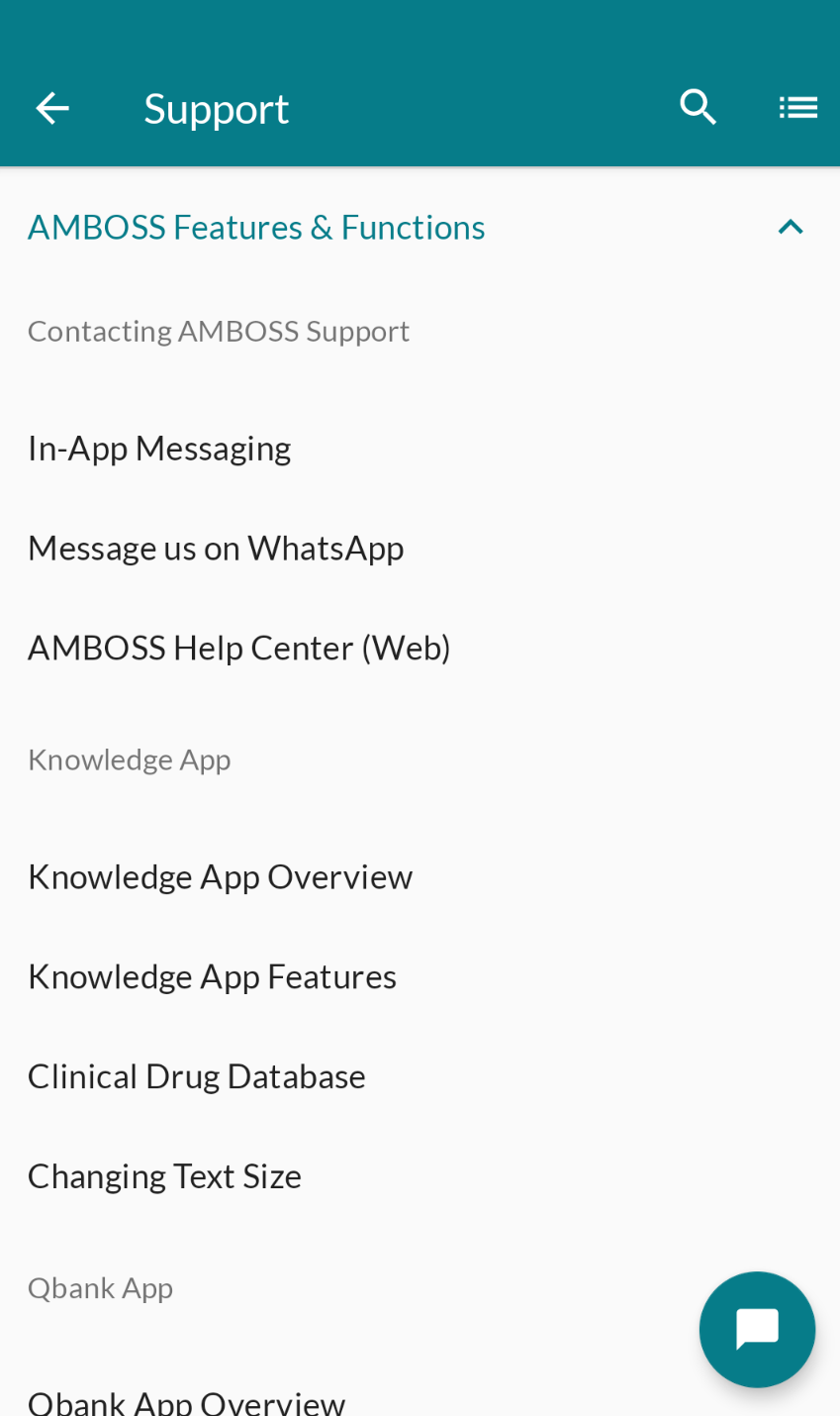 Knowledge App – AMBOSS