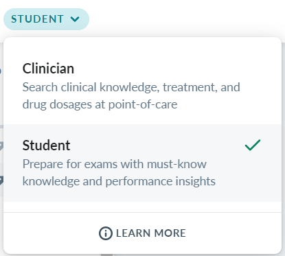 Student or Clinician