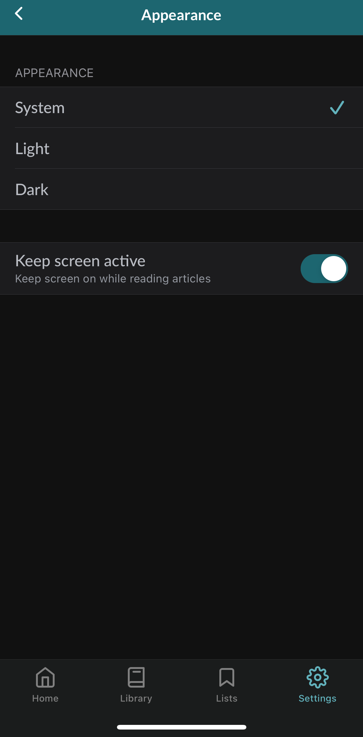 Dark Mode – AMBOSS